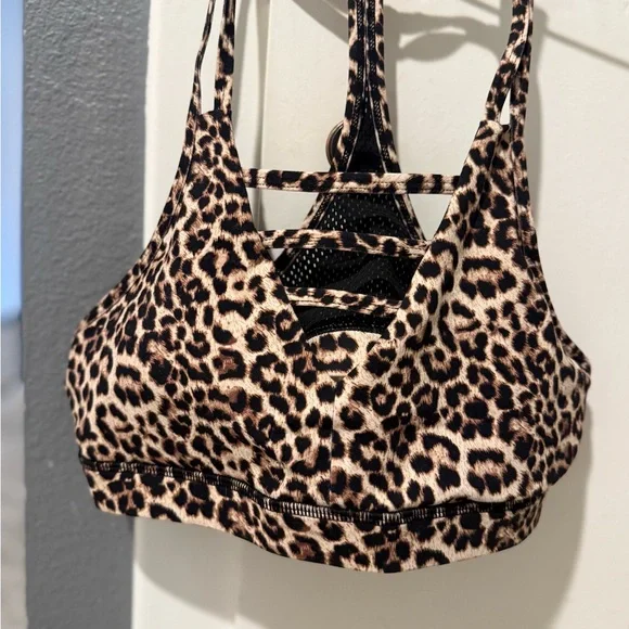 ZYIA Leopard Print Sports Bra - Picture 1 of 4
